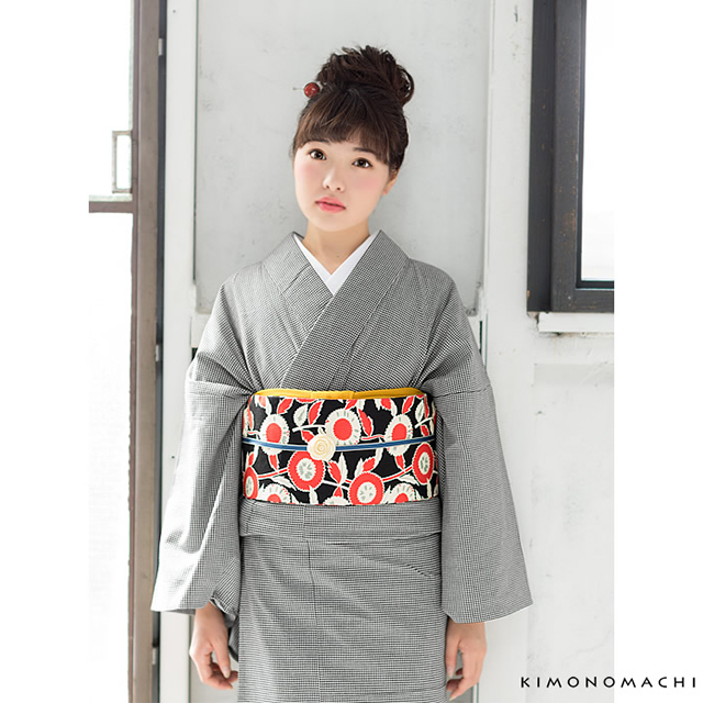KIMONOMACHI木綿着物×昭和の帯を締めて出勤-平成最後の投稿 | 京都