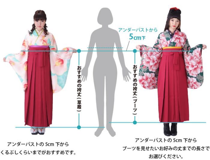 袴 はかま のサイズの選び方 卒業式には袴姿で 京都きもの町 Official 着物あれこれブログ