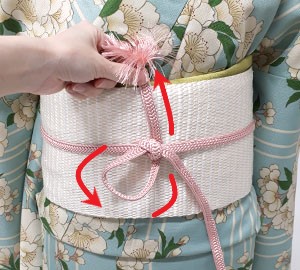 はじめて着物 帯締め 三分紐の結び方アレンジ 四つ葉結び ハート結び 京都きもの町 Official 着物あれこれブログ