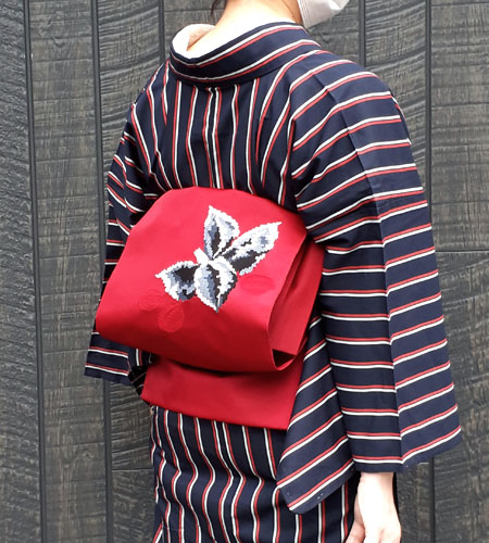 ☆切らずに作る 弱々しく 付け帯 の作り方( 作り帯 ）の説明 