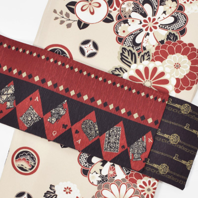 新商品入荷】『召しませ華』シリーズの半幅帯が入荷しました（半幅帯の 