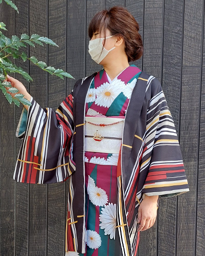 着物コーディネート74：お正月にはきもの姿で♪レトロコーデと 