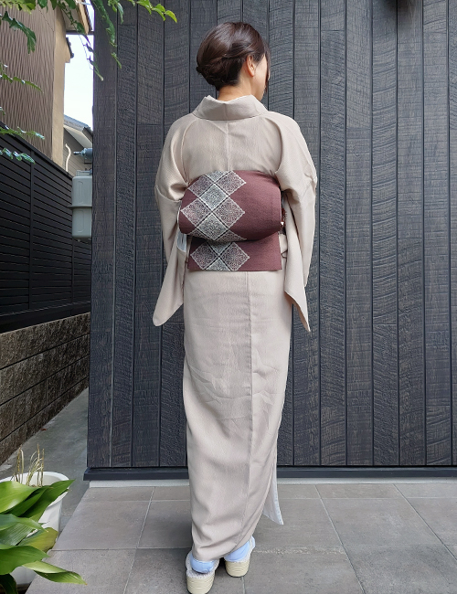 着物コーディネート98：スタッフKeiの新色の色無地コーデ | 着物通販  